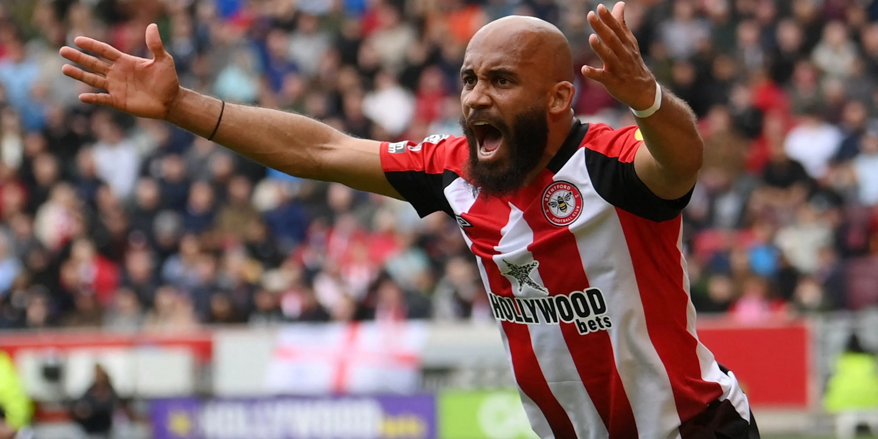 Cầu thủ chạy cánh Bryan Mbeumo, mục tiêu của Newcastle United