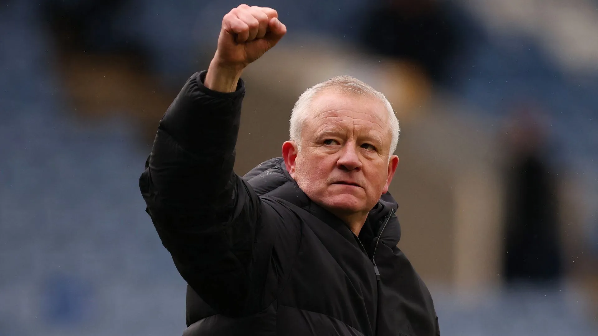 HLV Chris Wilder ăn mừng chiến thắng của Sheffield United trong trận derby