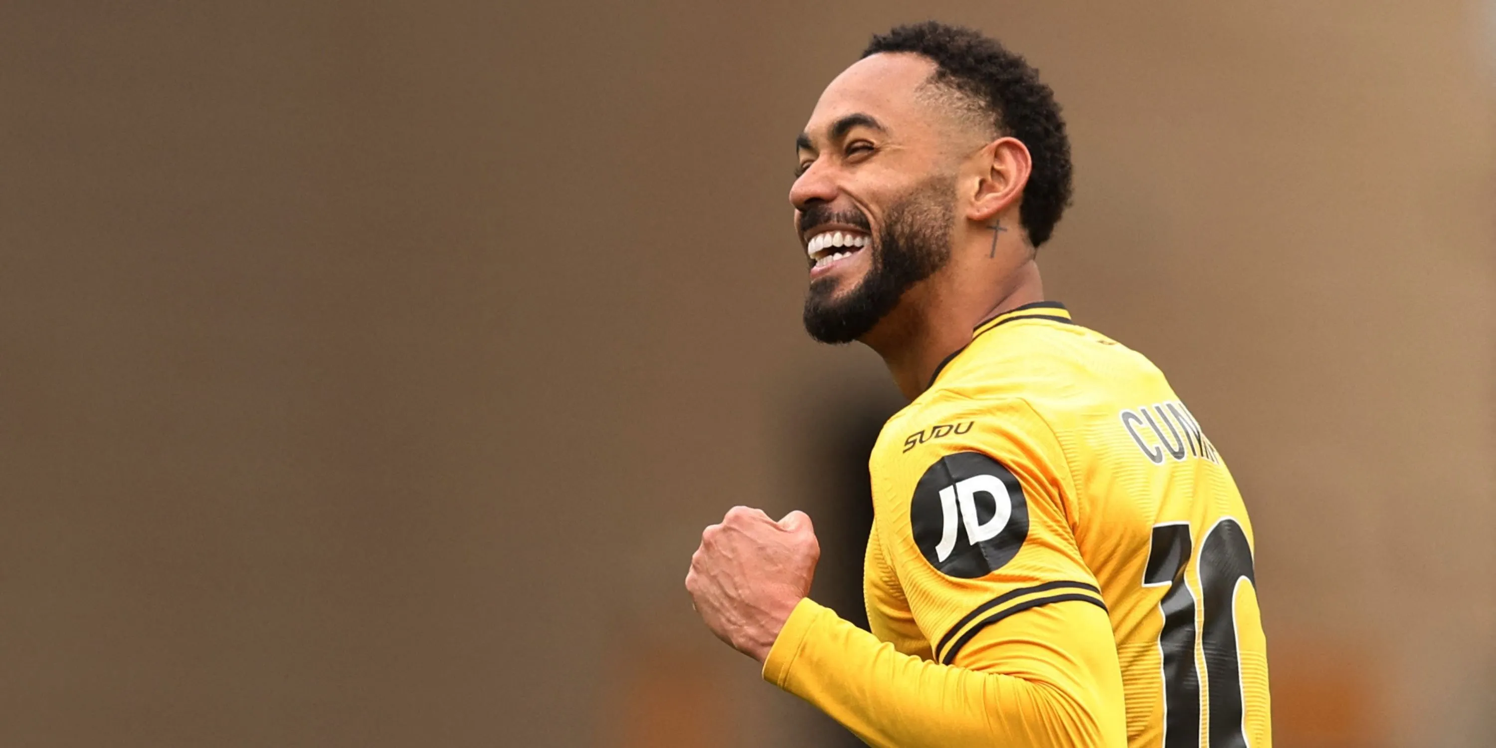 Tiền đạo Matheus Cunha trong màu áo Wolves, mục tiêu chuyển nhượng của Manchester United