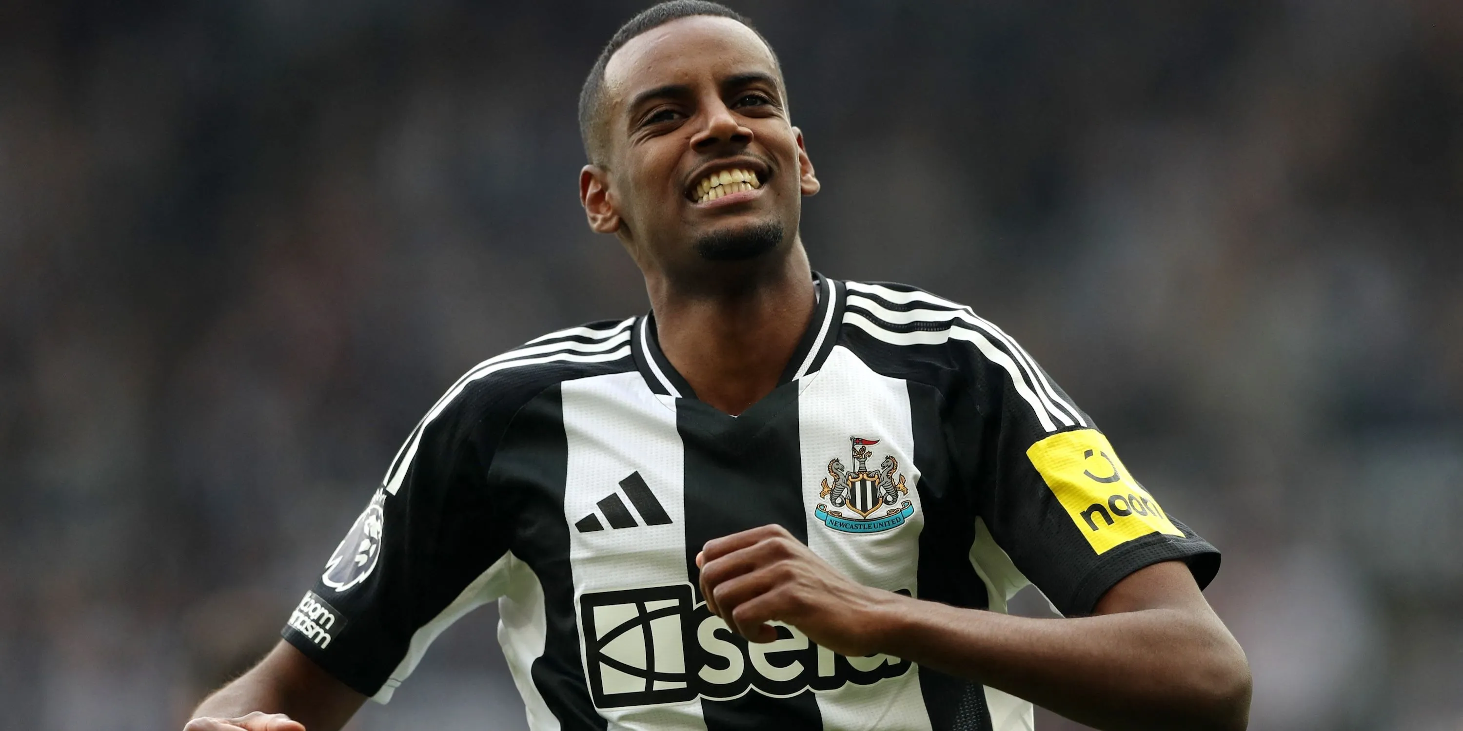 Alexander Isak ăn mừng bàn thắng trong màu áo Newcastle United, cho thấy tầm ảnh hưởng ở Ngoại hạng Anh.