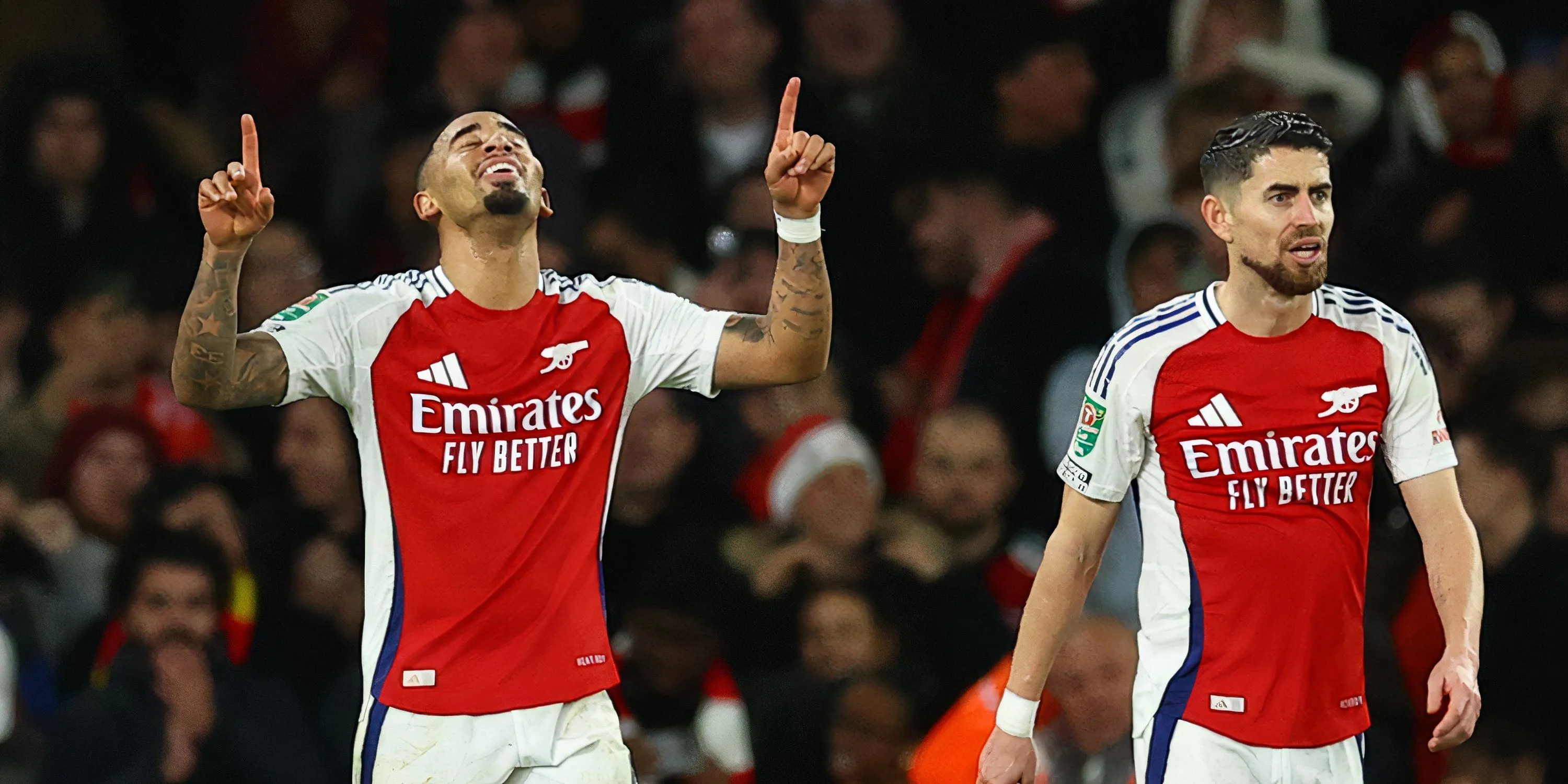 Tiền đạo Gabriel Jesus trong màu áo Arsenal tại Ngoại hạng Anh
