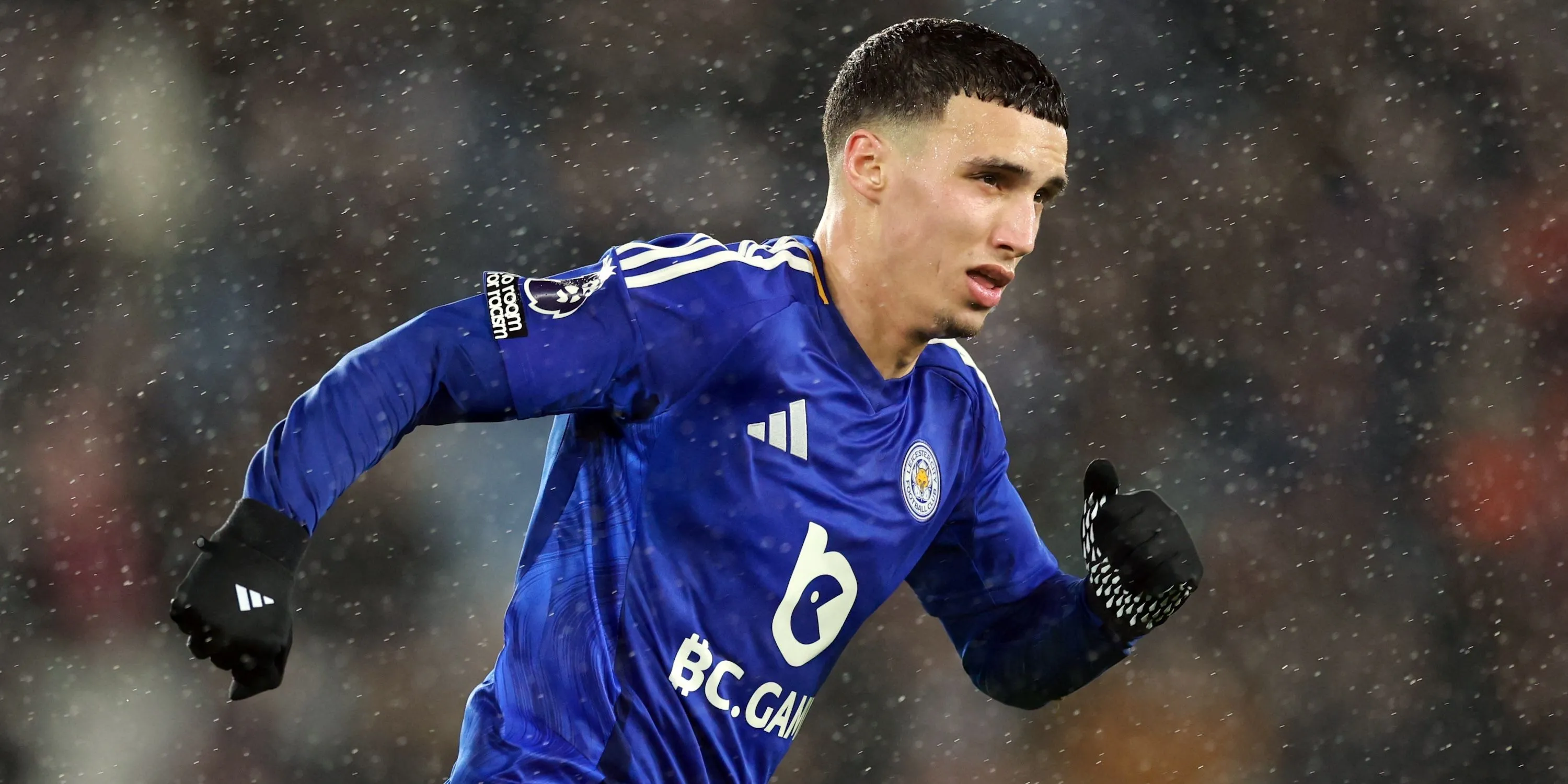 Tiền vệ Bilal El Khannouss trong màu áo Leicester City