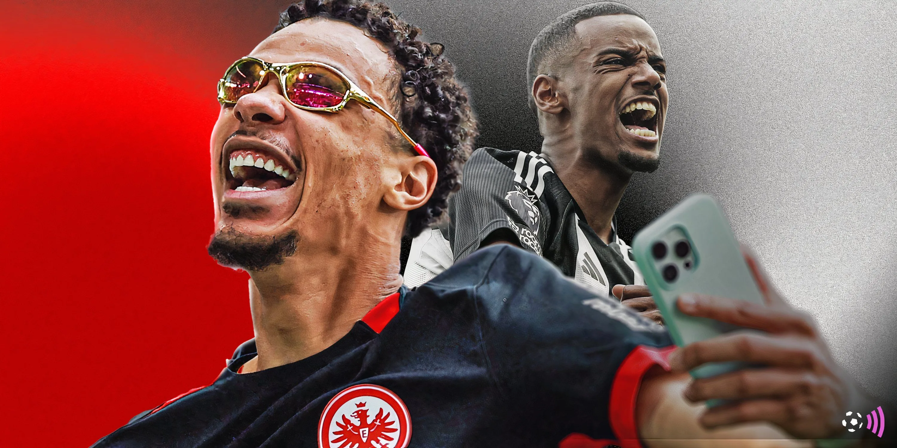 Alexander Isak và Hugo Ekitike trong màu áo Liverpool