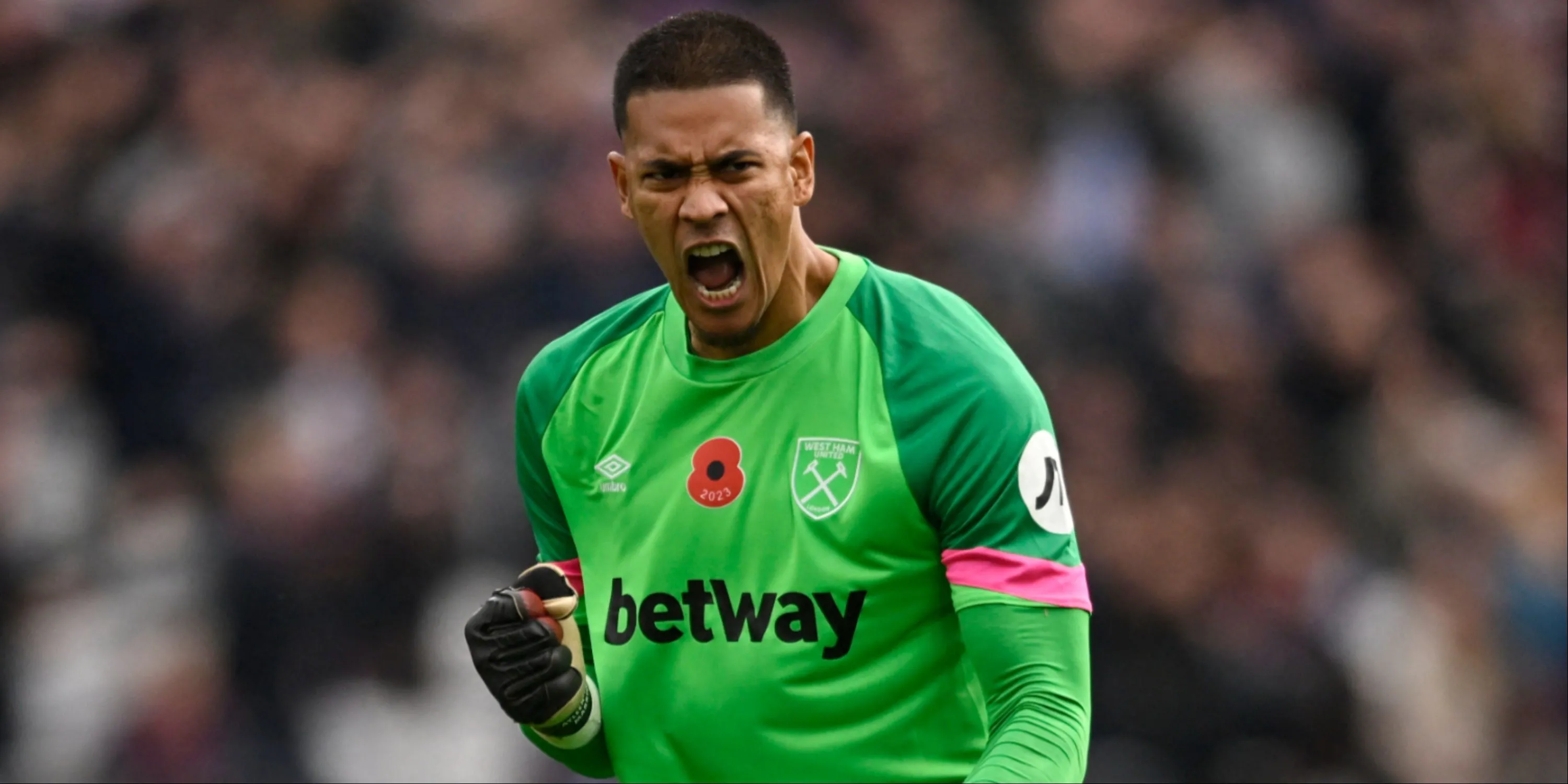 Alphonse Areola trong trận đấu của West Ham tại Premier League