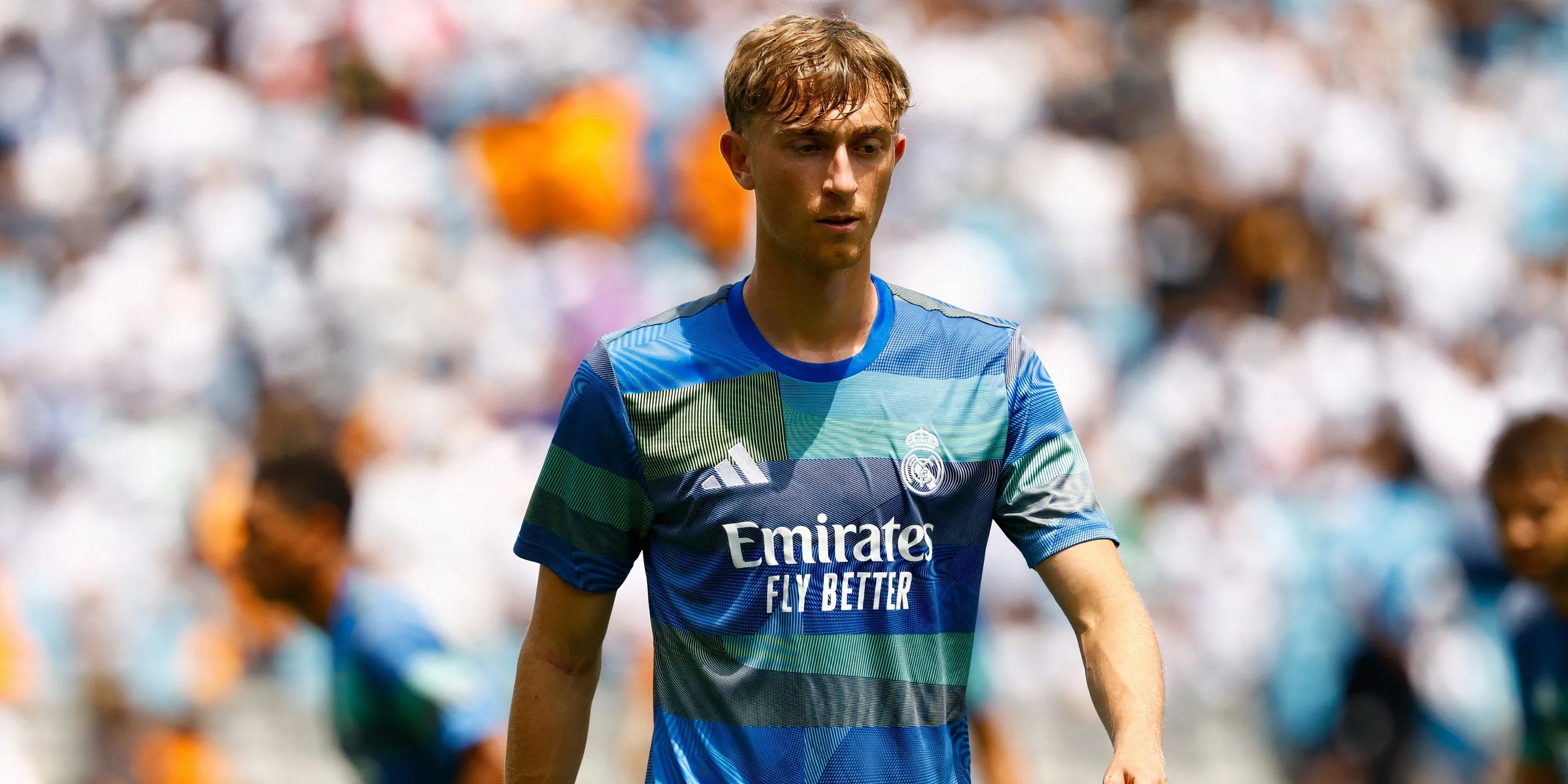 Dean Huijsen trong màu áo Real Madrid, mục tiêu từng được Tottenham theo đuổi