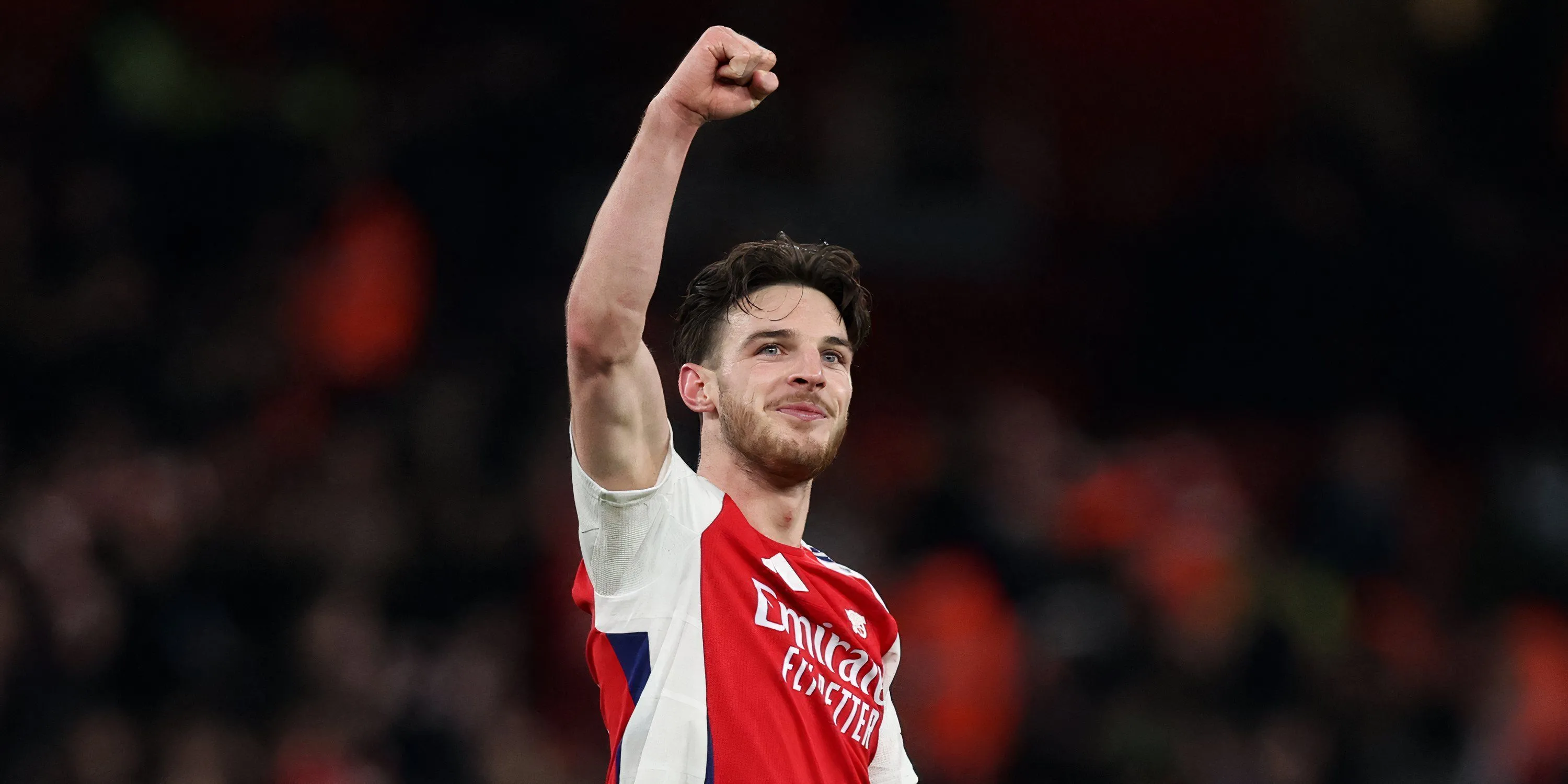 Declan Rice ăn mừng sau màn trình diễn ấn tượng tại Arsenal