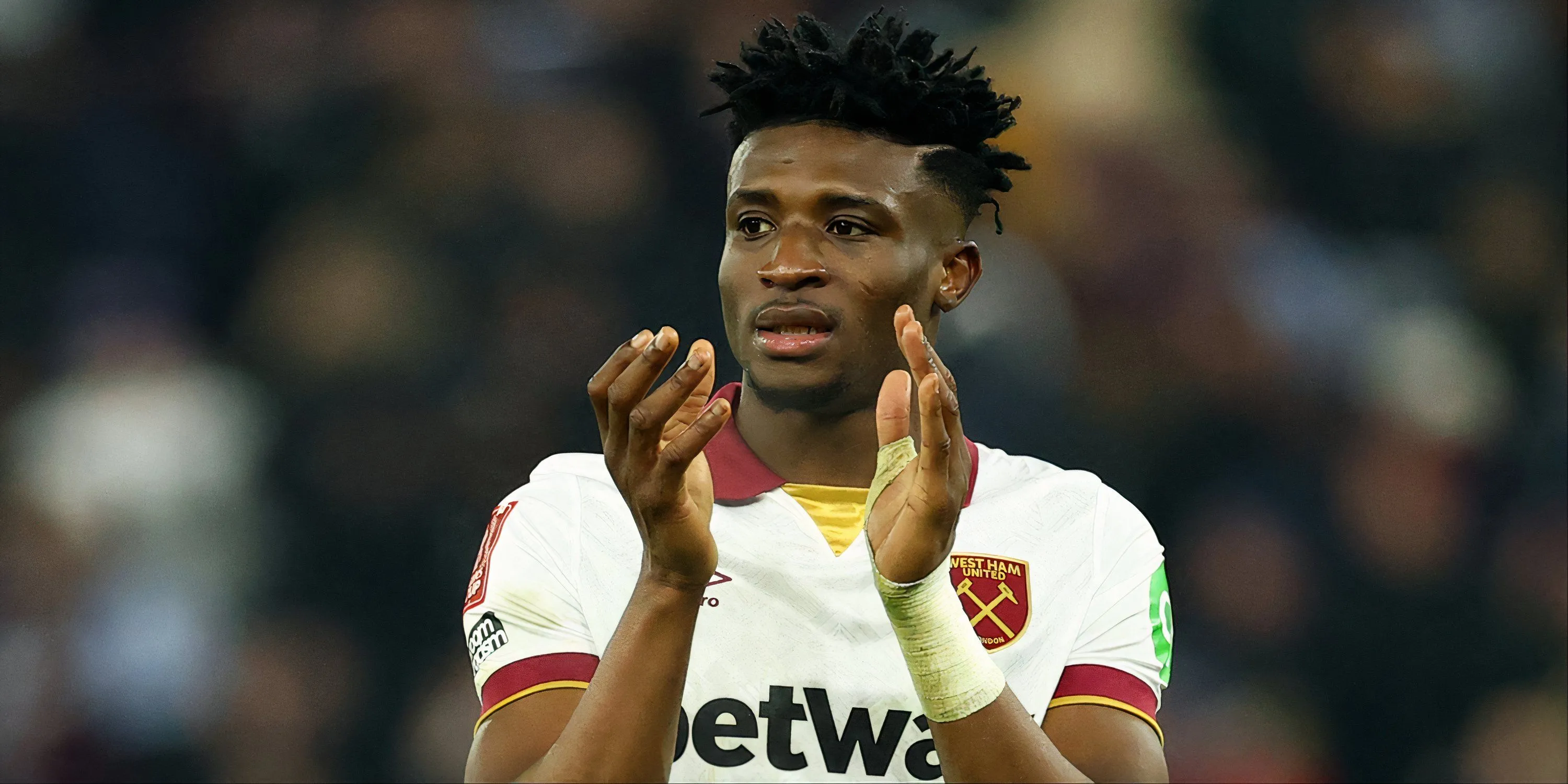 Mohammed Kudus trong màu áo West Ham, mục tiêu chuyển nhượng của Chelsea