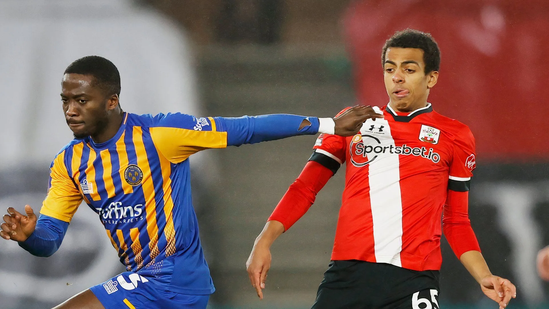 Caleb Watts trong trang phục Southampton