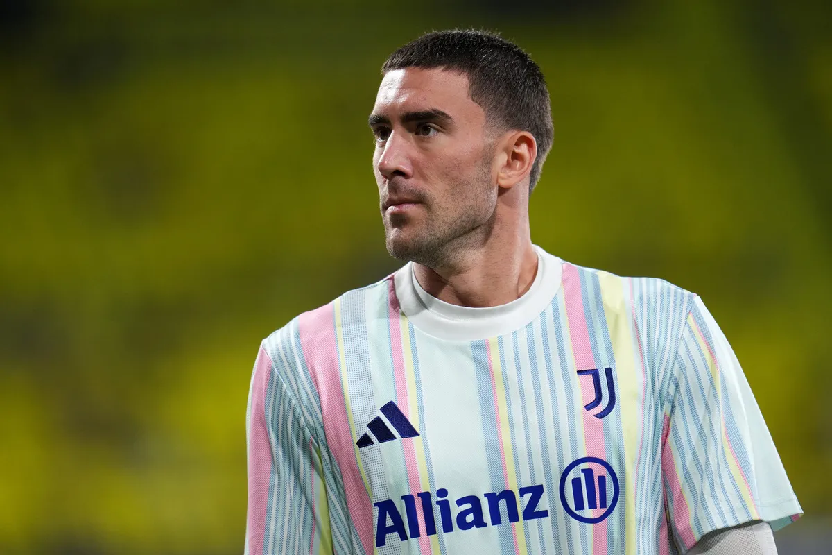 Tiền đạo Dusan Vlahovic của Juventus trong trận UEFA Champions League tại Villarreal